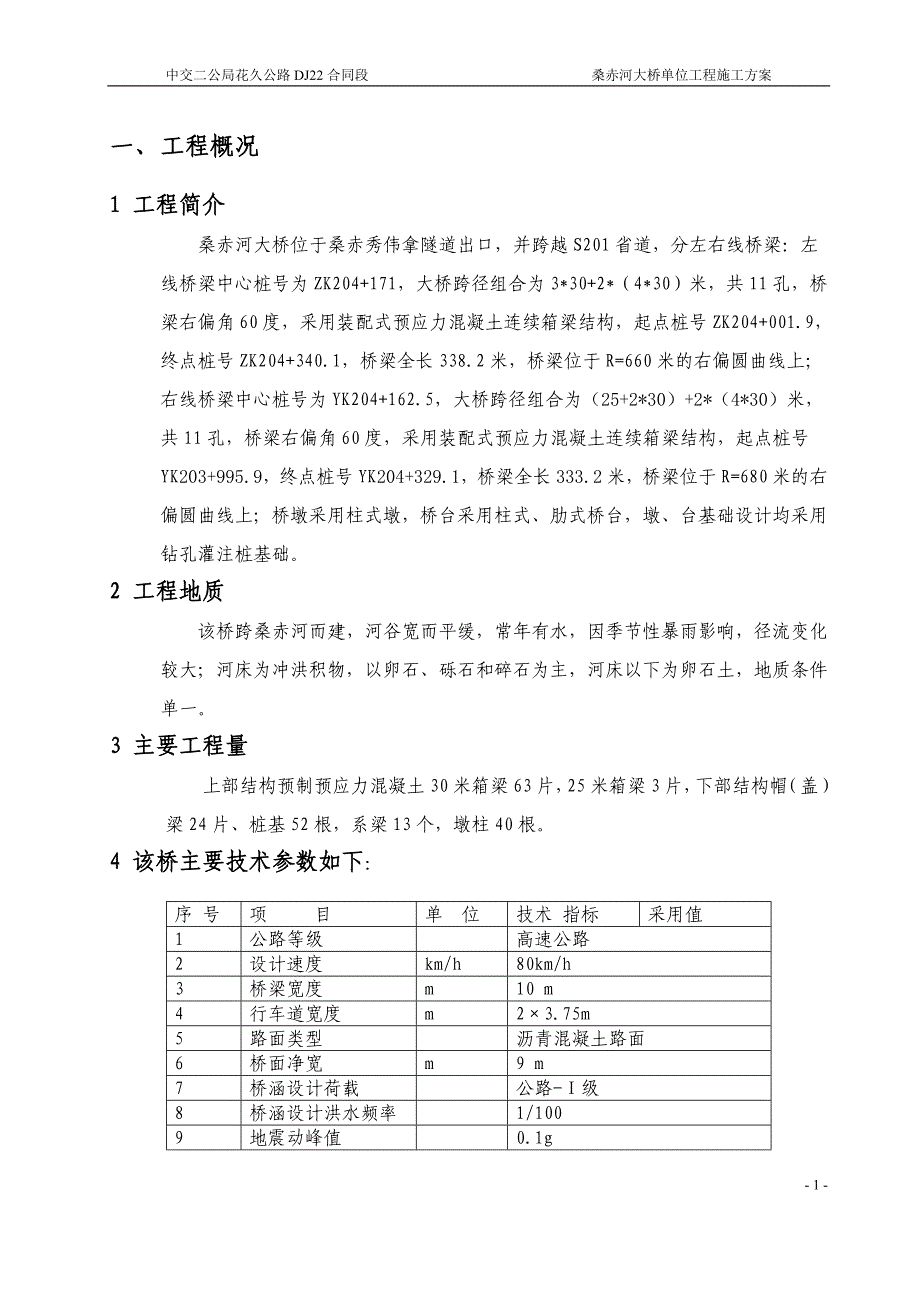 桑赤河大桥单位工程施工方案_第1页