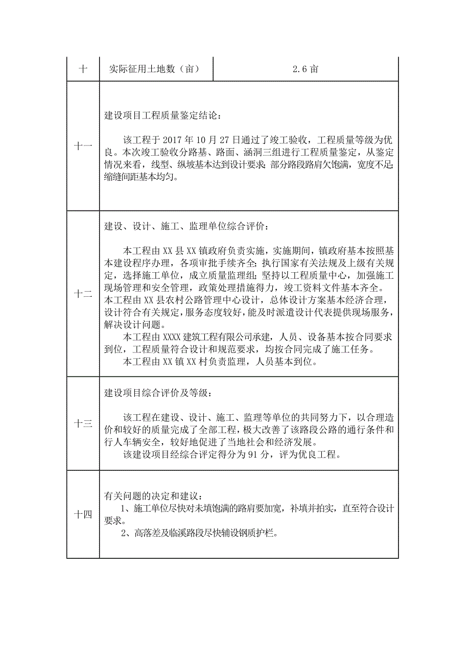 xx-xx通村公路改建工程竣工验收证书_第2页