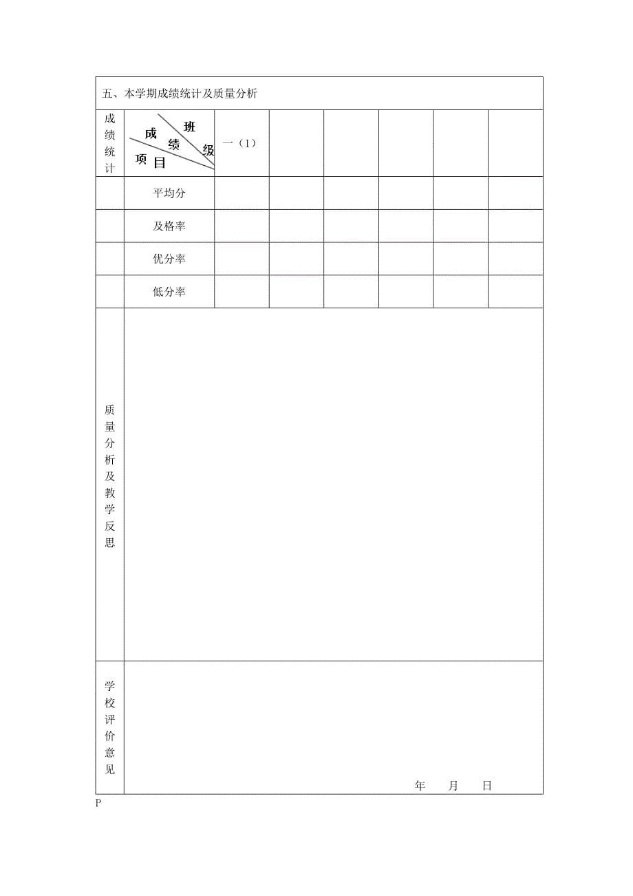 《部编版》小学一年级上学期语文教学计划_第5页