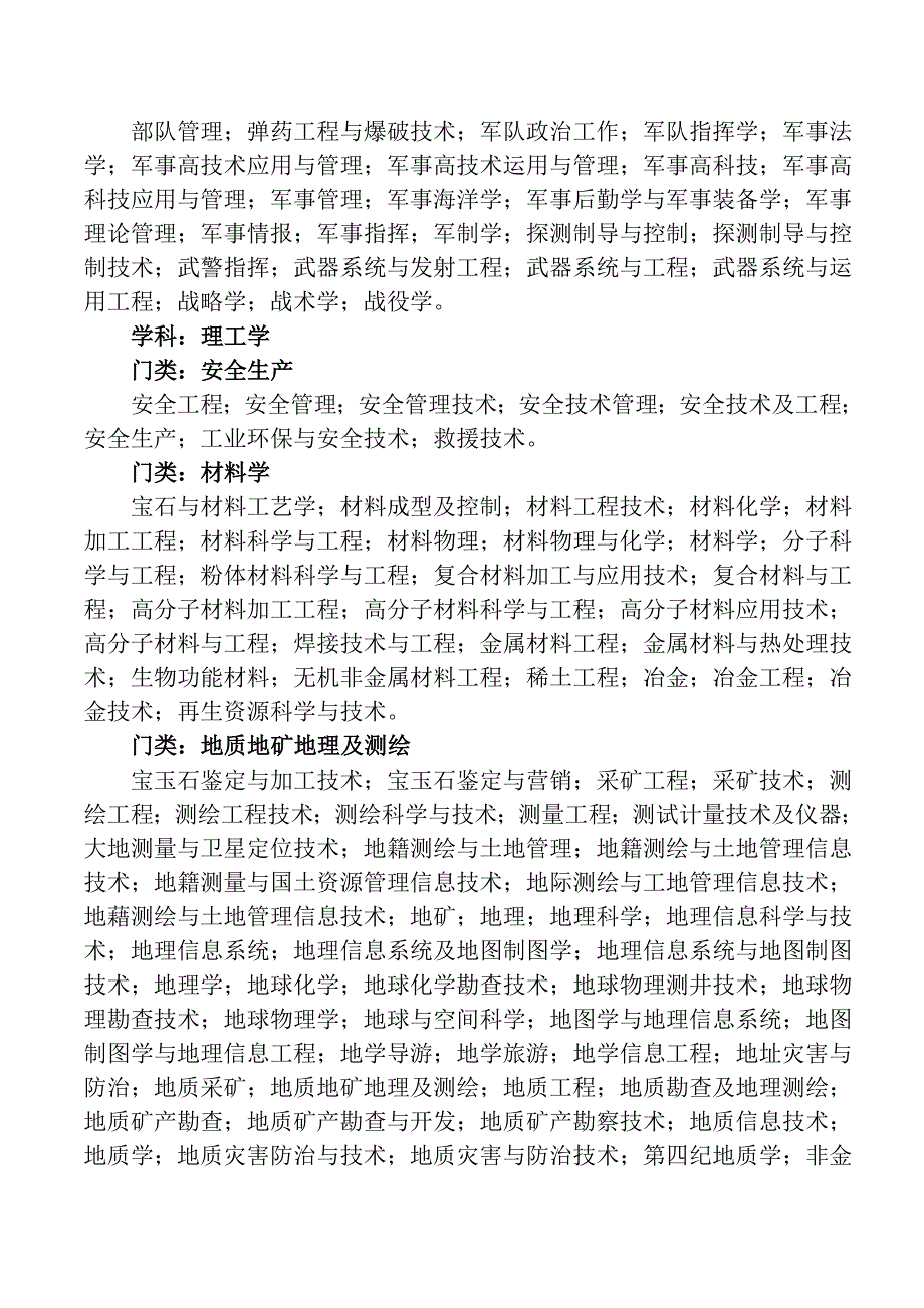 2011年云南省公务员录用考试专业_第3页