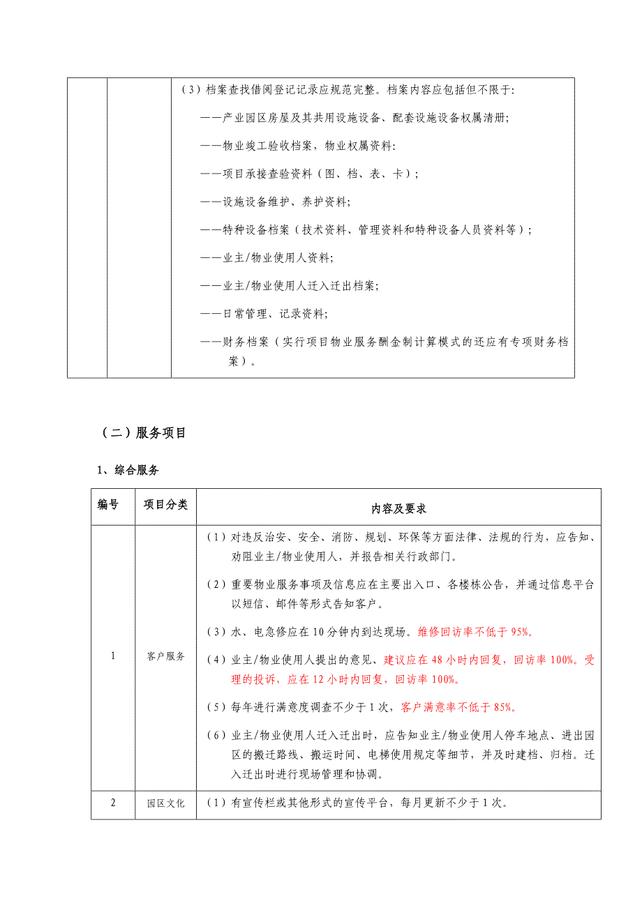 《成都市产业园区物业服务等级划分》(二级标准)-整理版_第3页