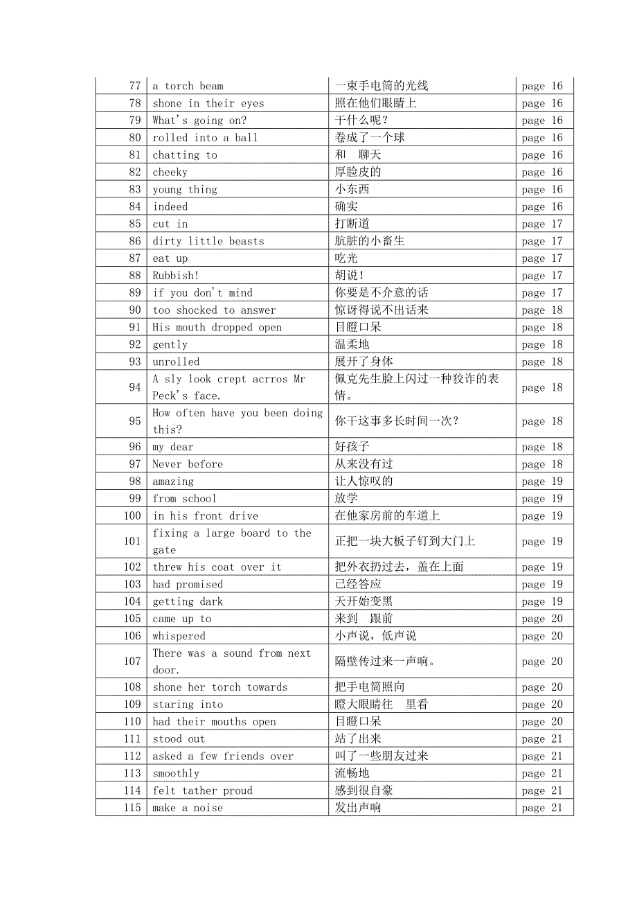 典范英语7-01 刺猬女孩艾米词汇_第3页