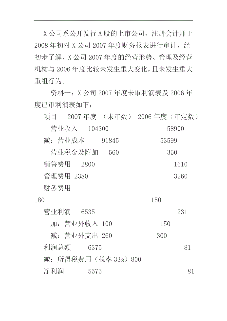 运用分析程序分析某家上市公司的“营业收入”项目_第1页