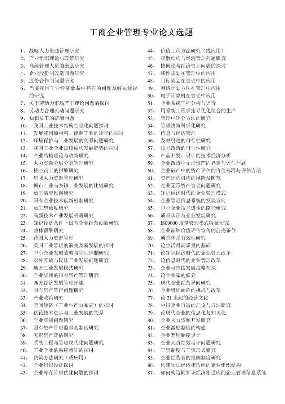 工商企业管理论文选题_第1页