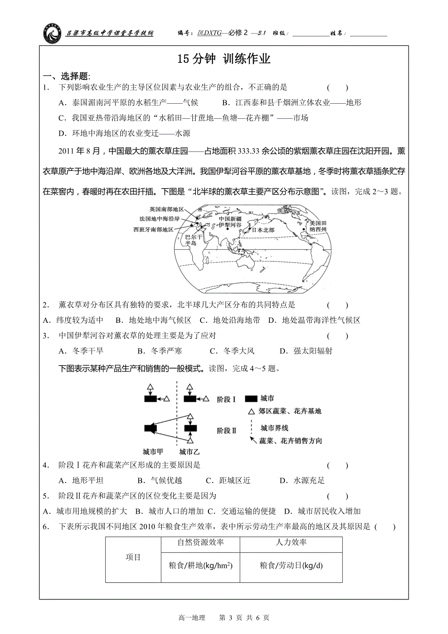 农业的区位选择--导纲_第3页