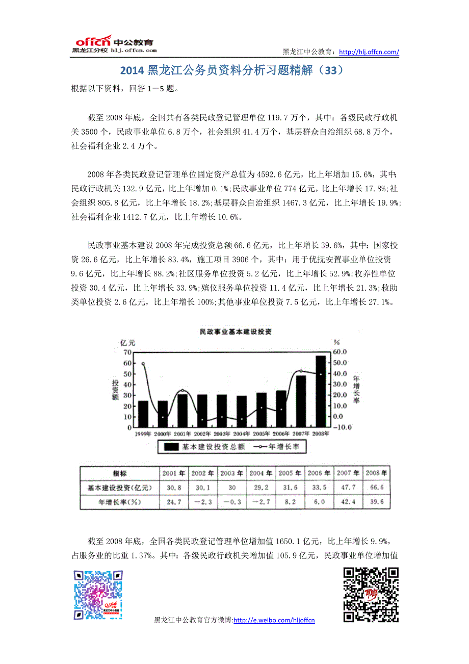 2014黑龙江公务员资料分析习题精解(33)_第1页