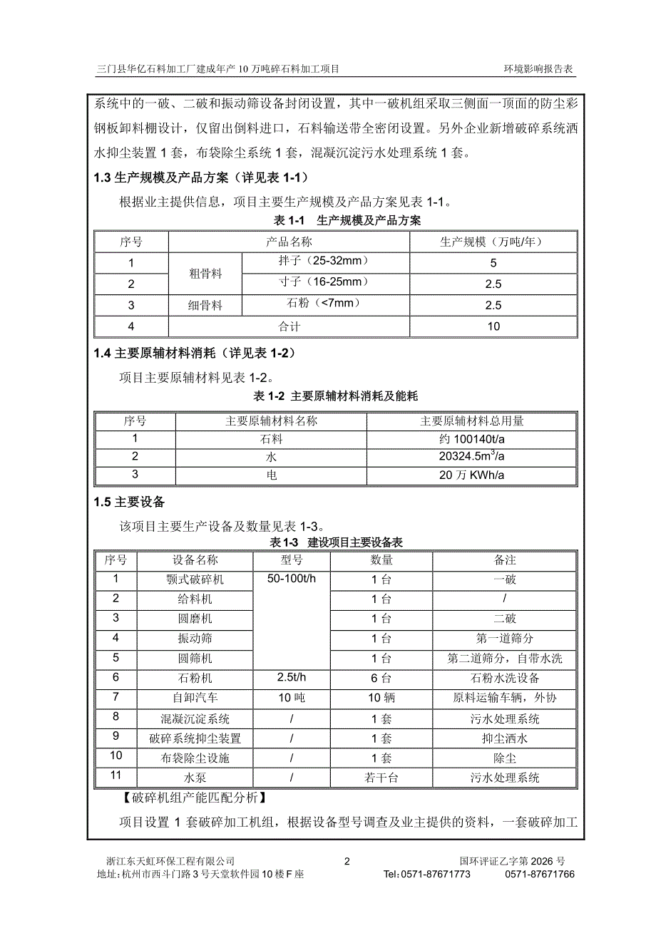 环境影响评价报告公示：华亿石料加工厂建成万碎石料加工健跳镇赤头村华亿石料加工厂环评报告_第4页