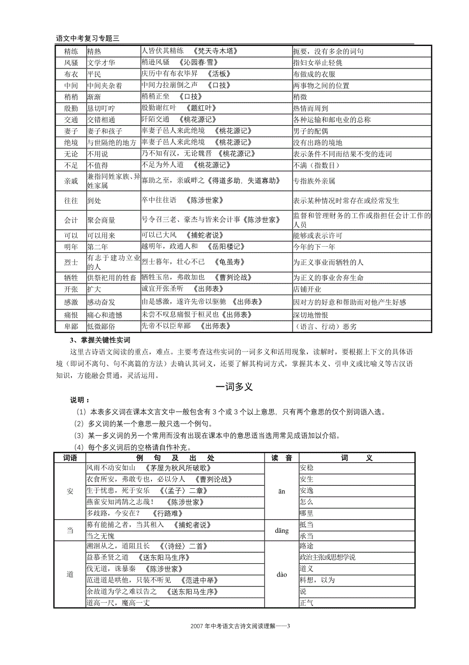 古诗文阅读理解_第3页