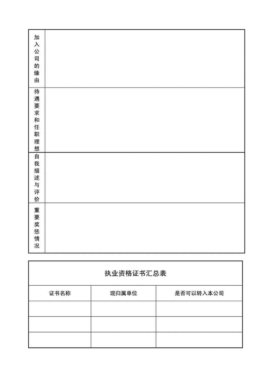 个人简历 - 北极星企业后台登录_第3页