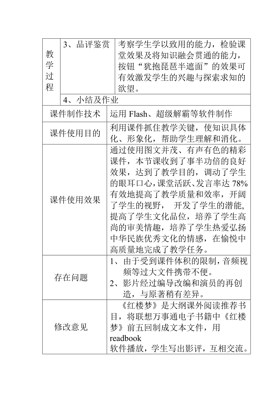 林黛玉进贾府说课教案_第4页