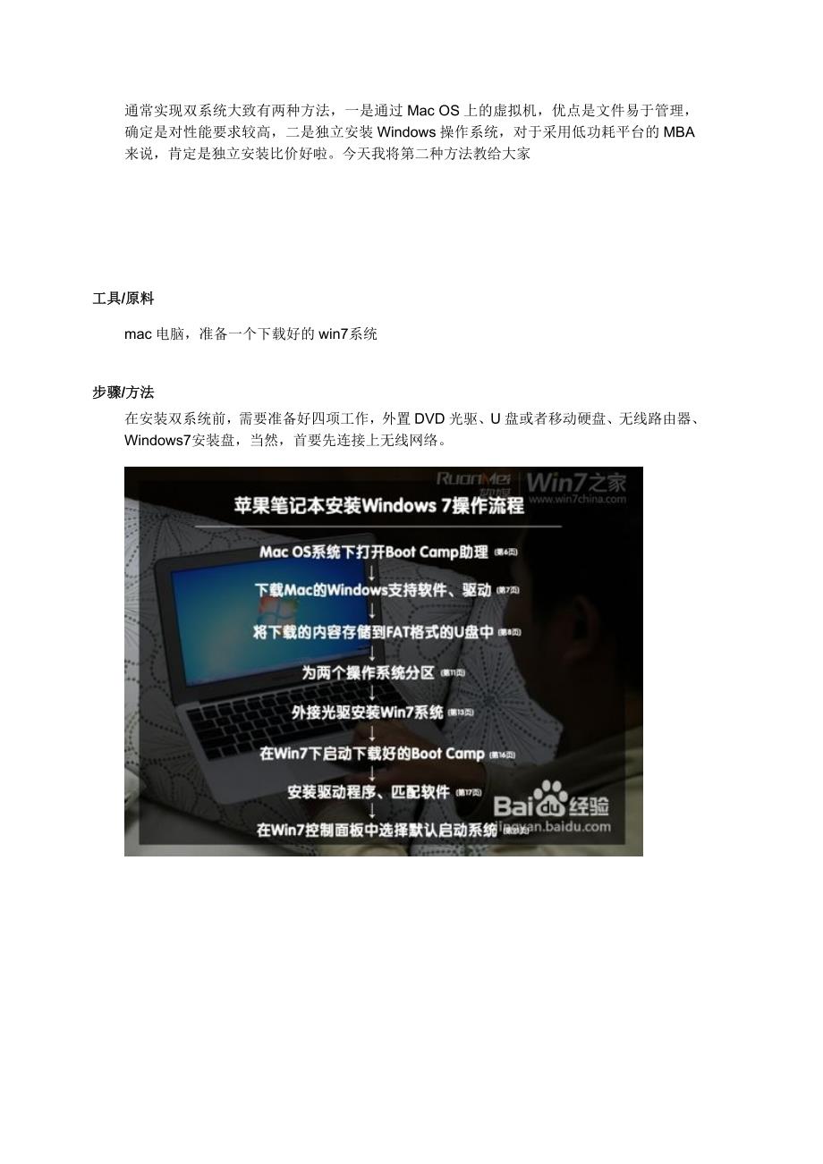 怎样在苹果电脑上安装win7双系统_第1页