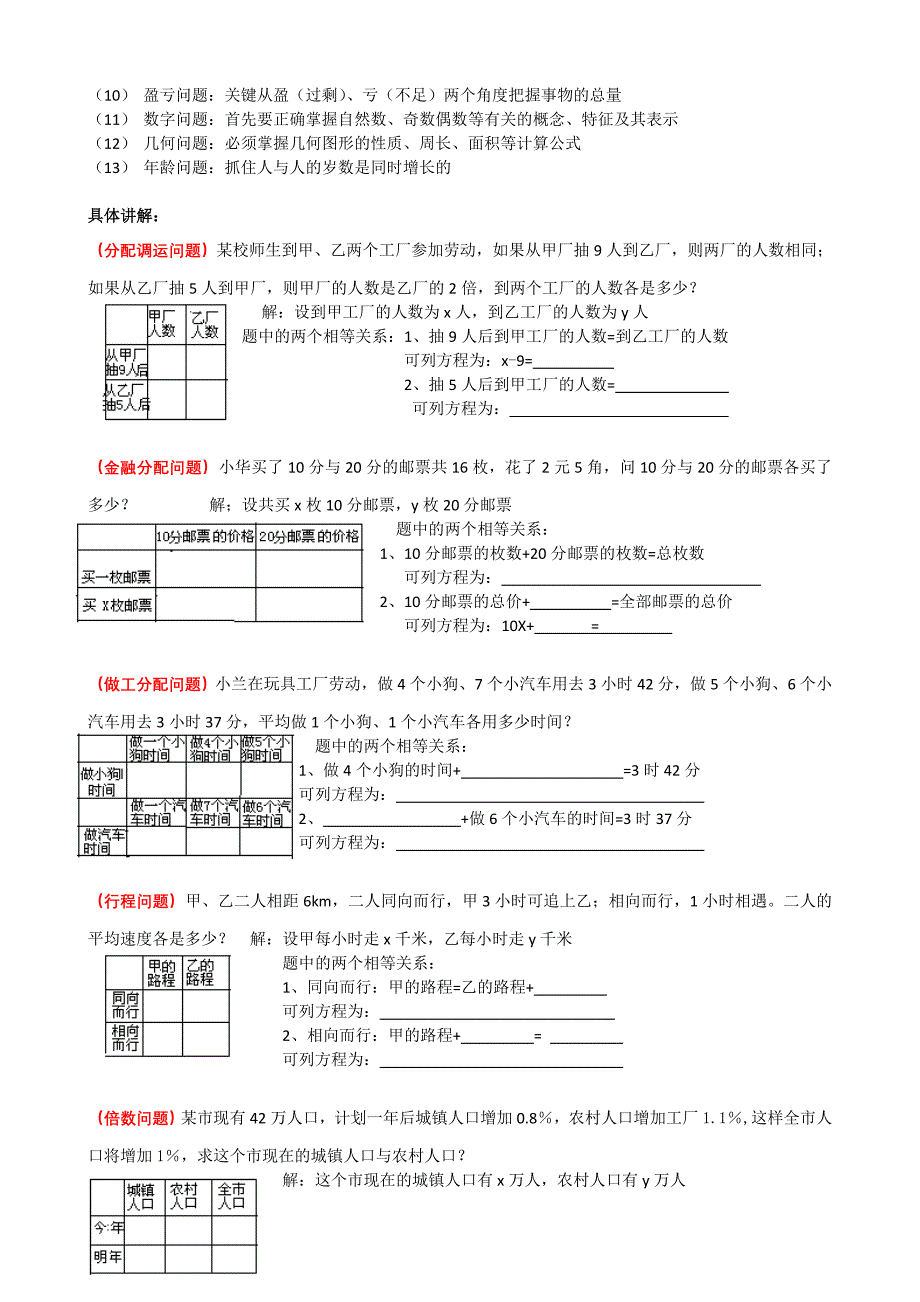 二元一次方程组专项练习—应用题_第2页