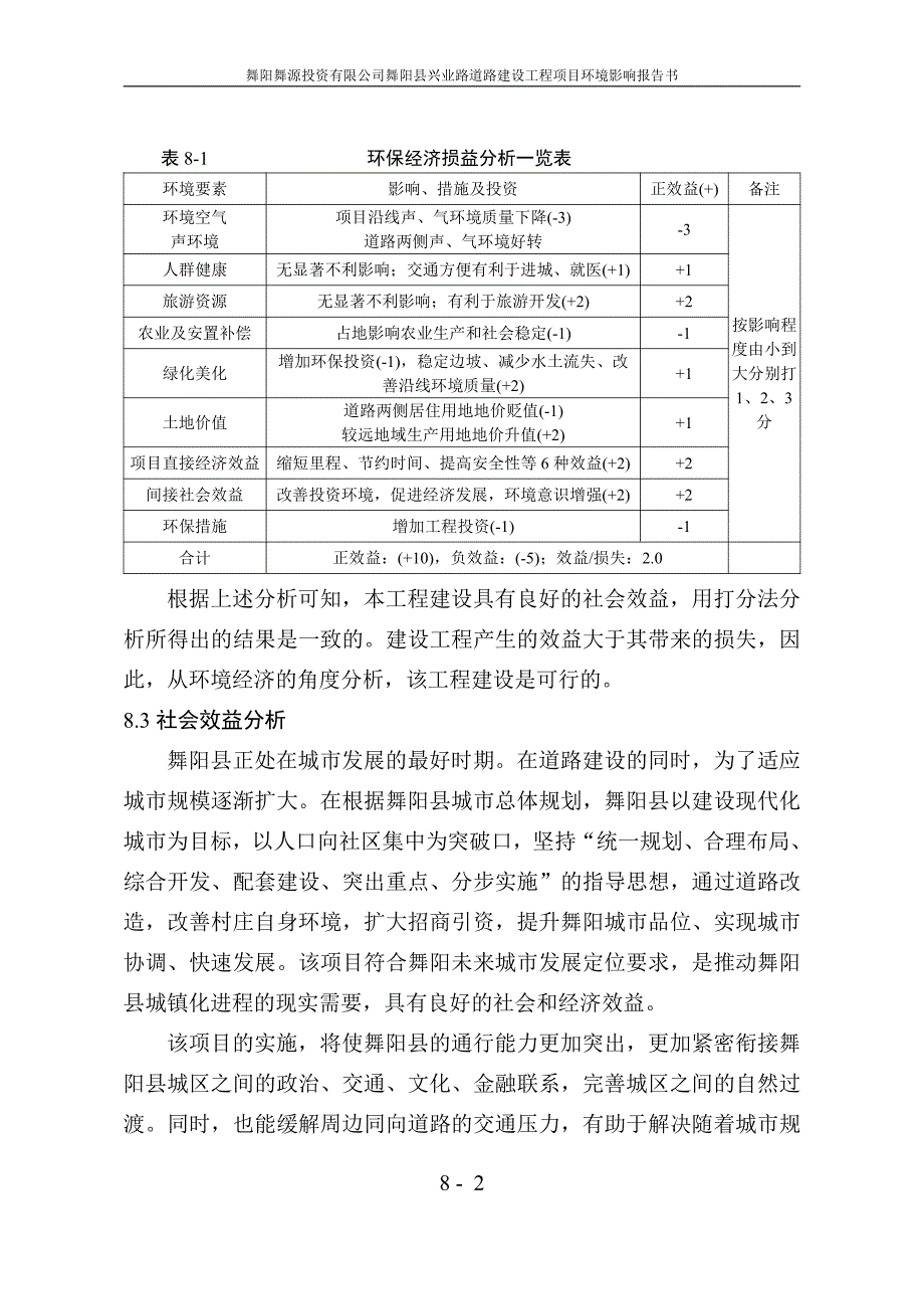 环境影响评价报告公示：舞阳县兴业路道路建设工程项目(8)环评报告_第2页