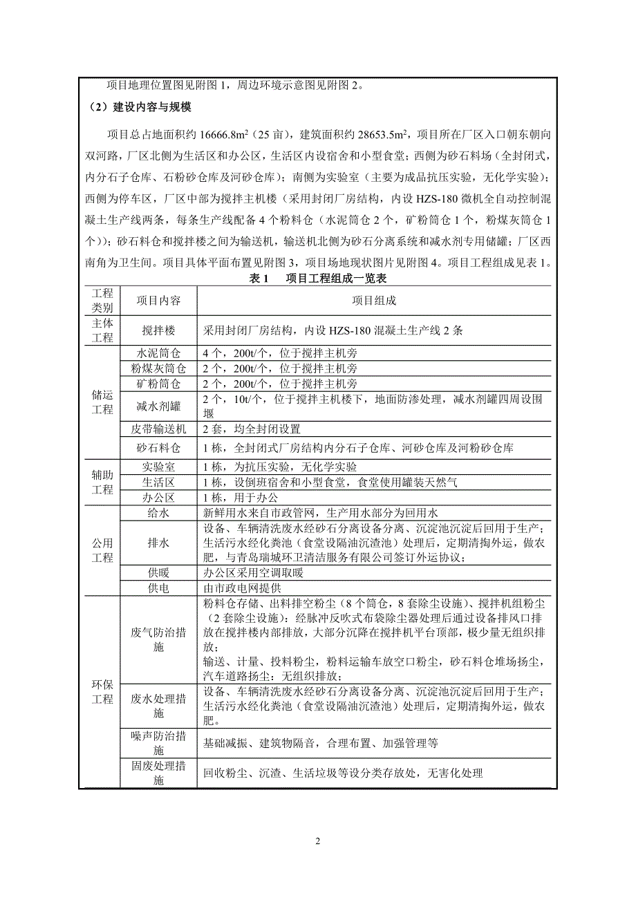 环境影响评价报告公示：预拌商品混凝土项目环评报告_第3页