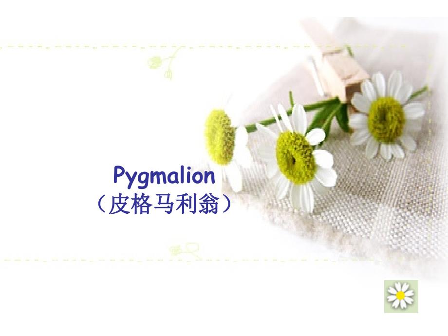 pymalion 皮革马利翁 期望效应_第1页