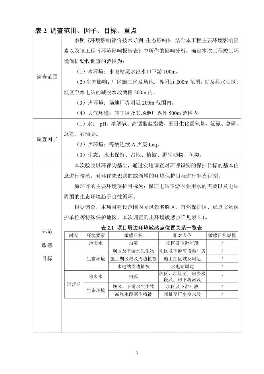 环境影响评价报告公示：水电站验收监测17环评报告_第5页