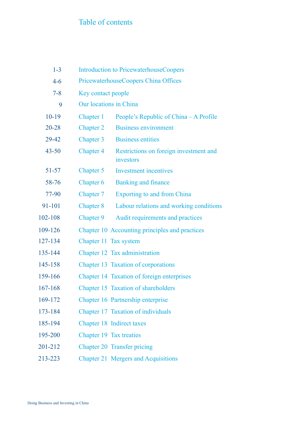 PwC发布的中国投资指南 PwC-Doing-Business-and-Investing-in-China_第4页