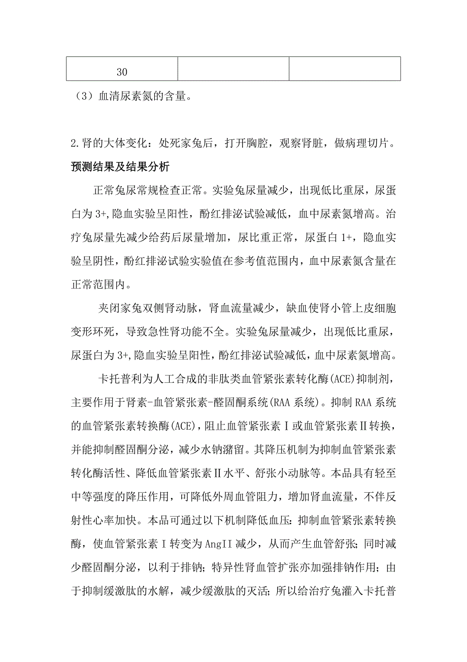 卡托普利对家兔记急性肾功能衰竭的影响_第4页