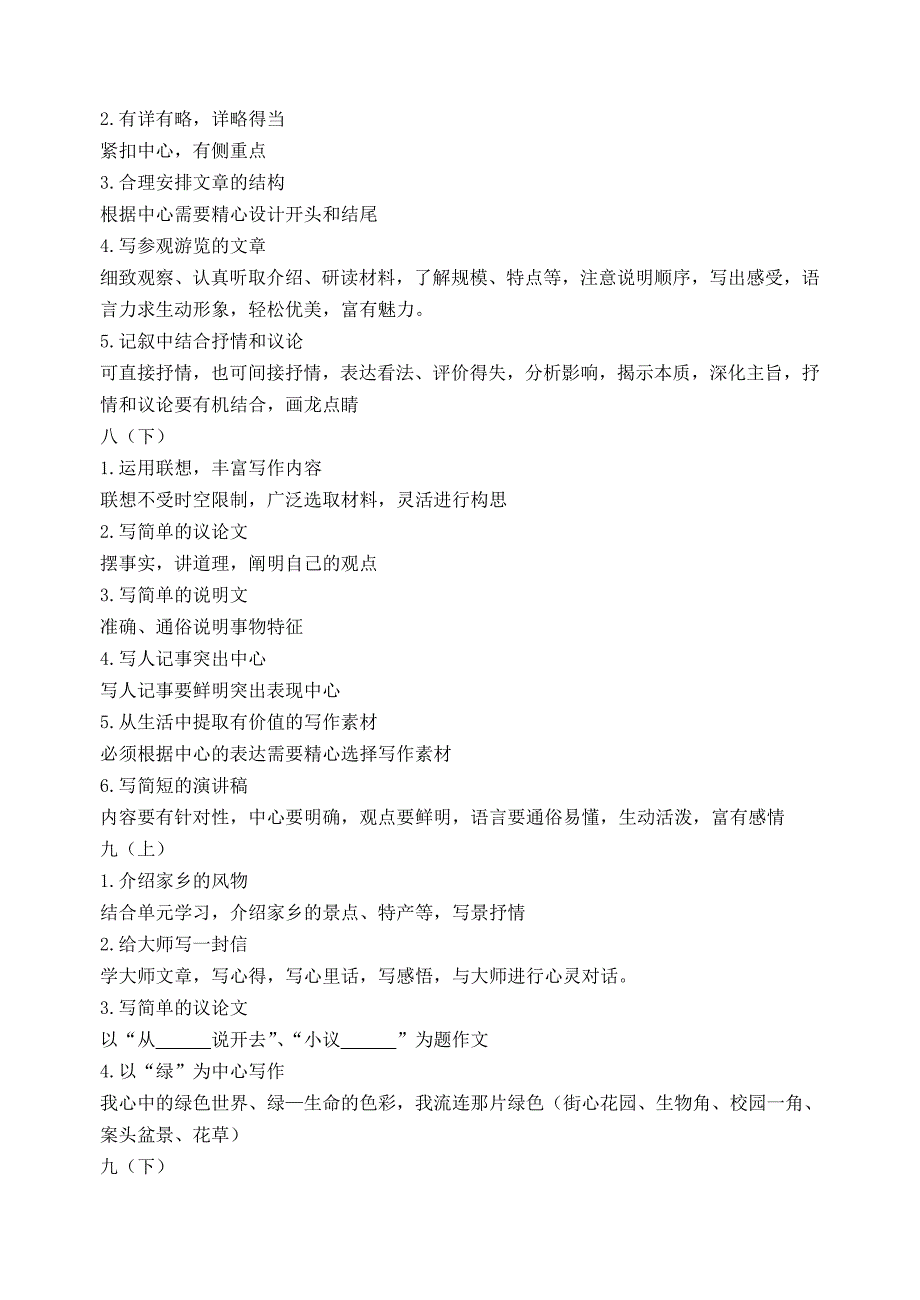 苏教版初中语文书上作文系列备课指南_第2页