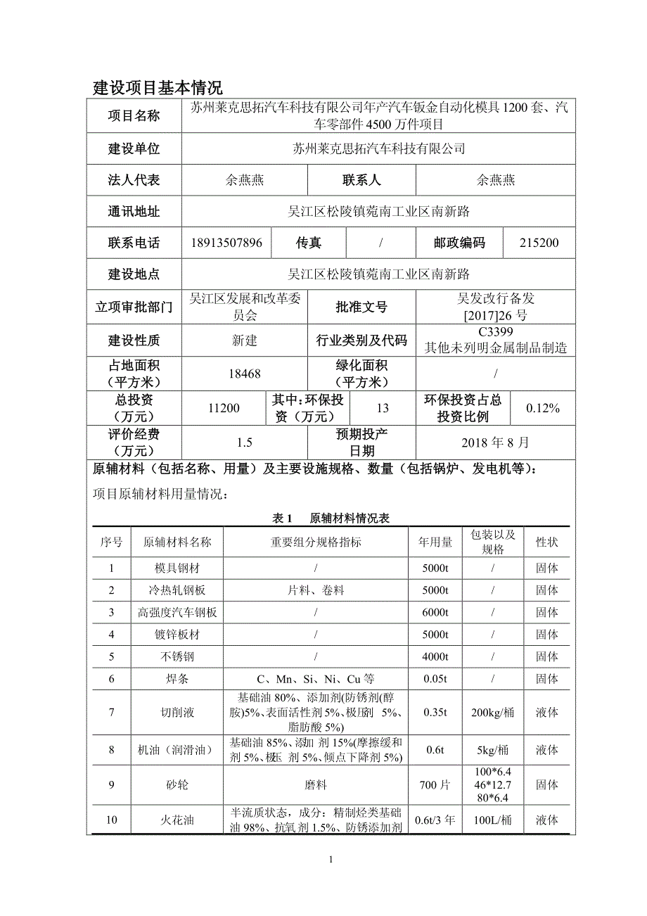 环境影响评价报告公示：汽车钣金自动化模具套汽车零部件万件吴江区松陵镇菀南工业区环评报告_第2页