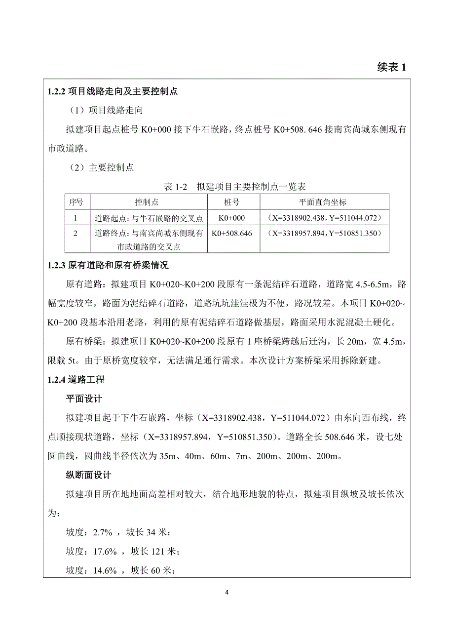 环境影响评价报告公示：石柱县牛石嵌至都督大道连接路环评报告_第4页