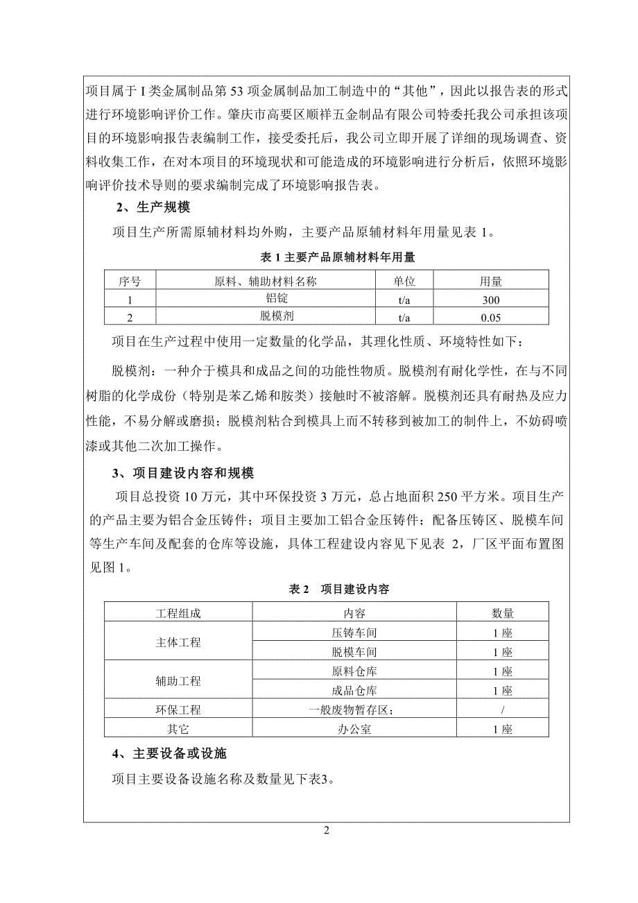 环境影响评价报告公示：肇庆市高要区顺祥五金制品有限公司建设项目环评报告_第5页