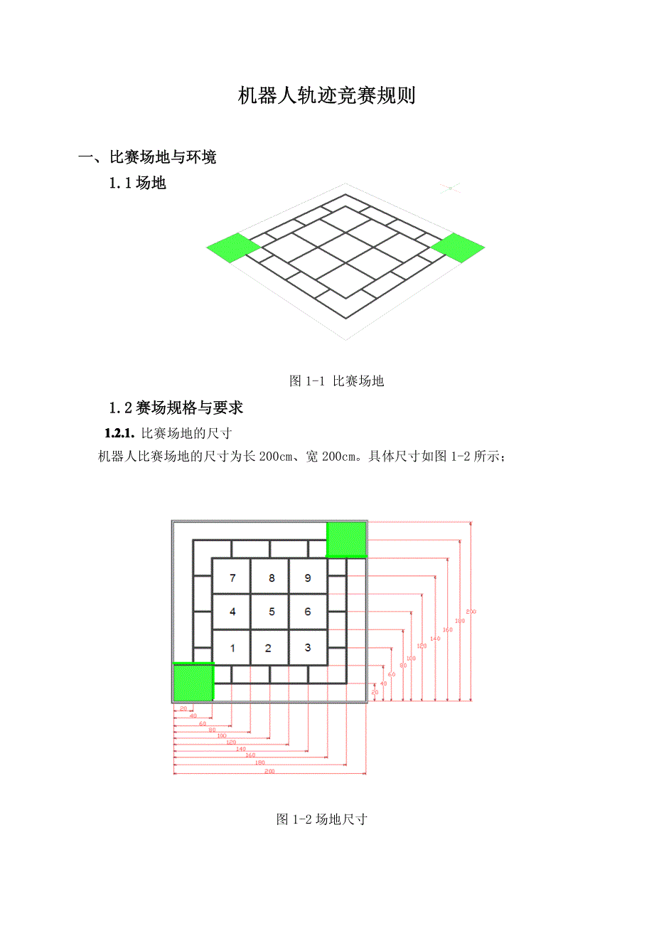 机器人轨迹竞赛规则_第1页
