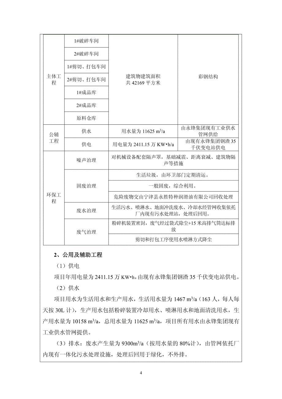 环境影响评价报告公示：年产150万吨废钢回收加工配送基地项目环评报告_第5页