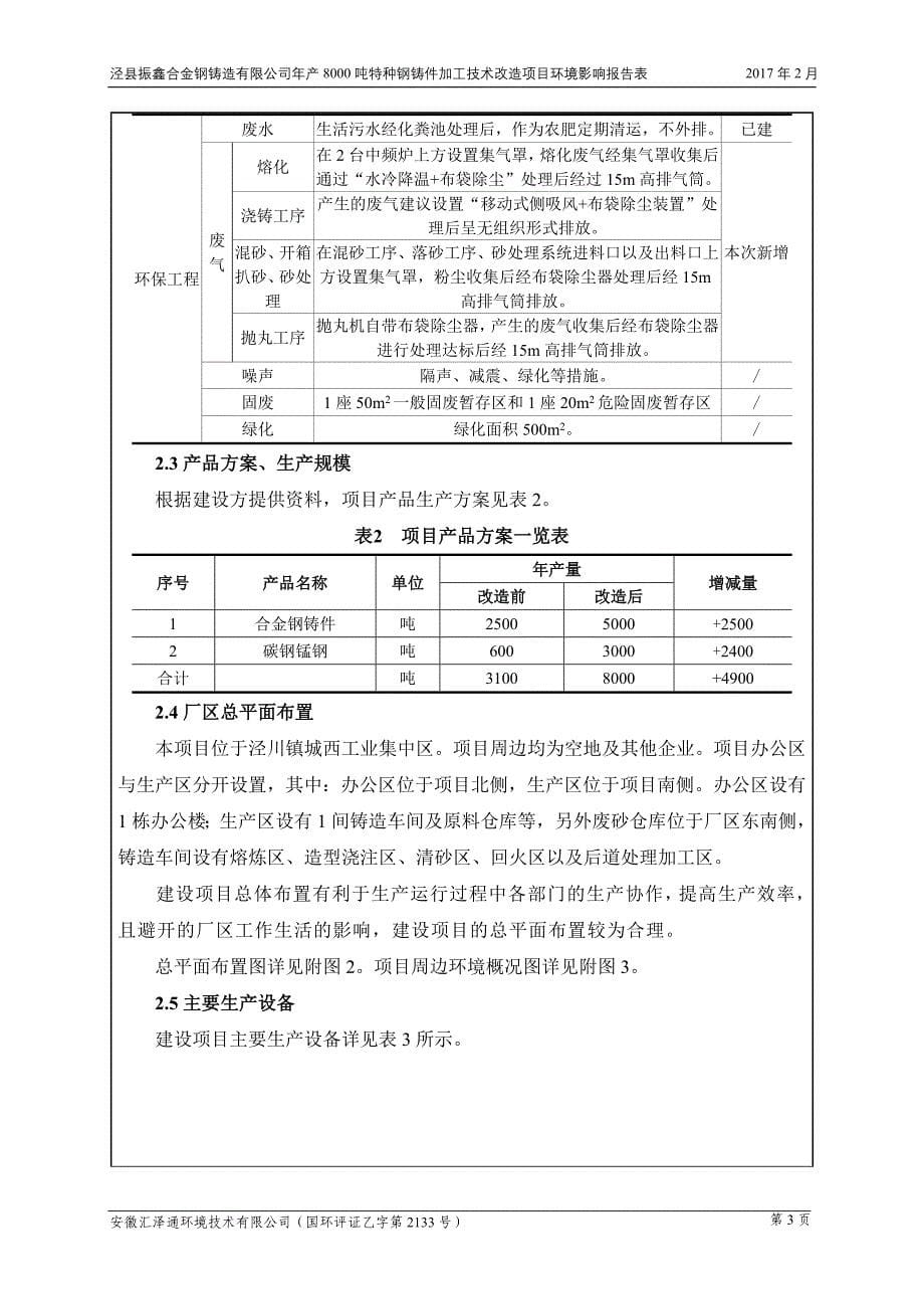 环境影响评价报告公示：泾县振鑫合金钢铸造特种钢铸件加工技术改造环境影响报告表送环评报告_第5页