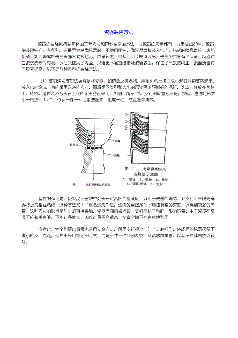 瓷器装烧方法_第1页