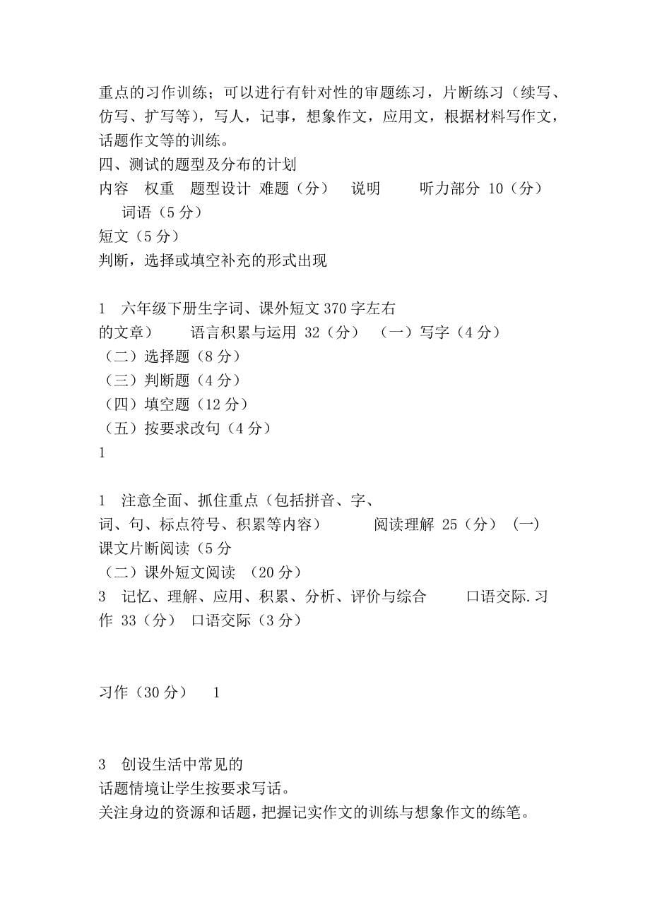 2012年小学六年级语文总复习要点及建议_第5页