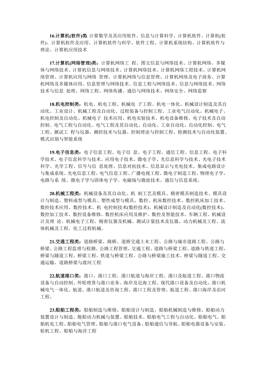 内蒙古公务员考试报考专业分类_第3页