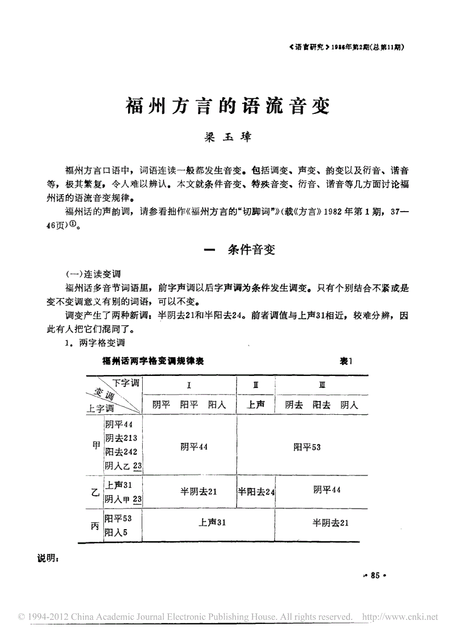 福州方言的语流音变_第1页