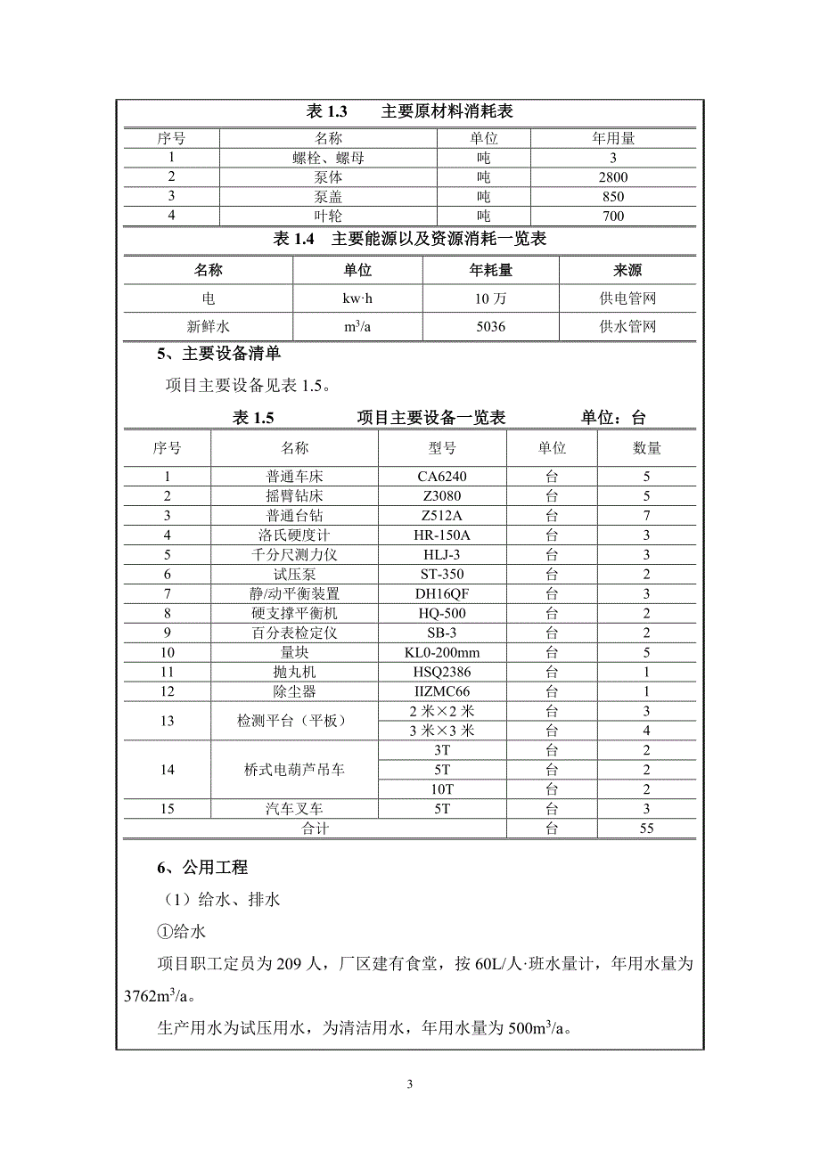 环境影响评价报告公示：年产成套机泵产品5000台(套)项目环评报告_第4页