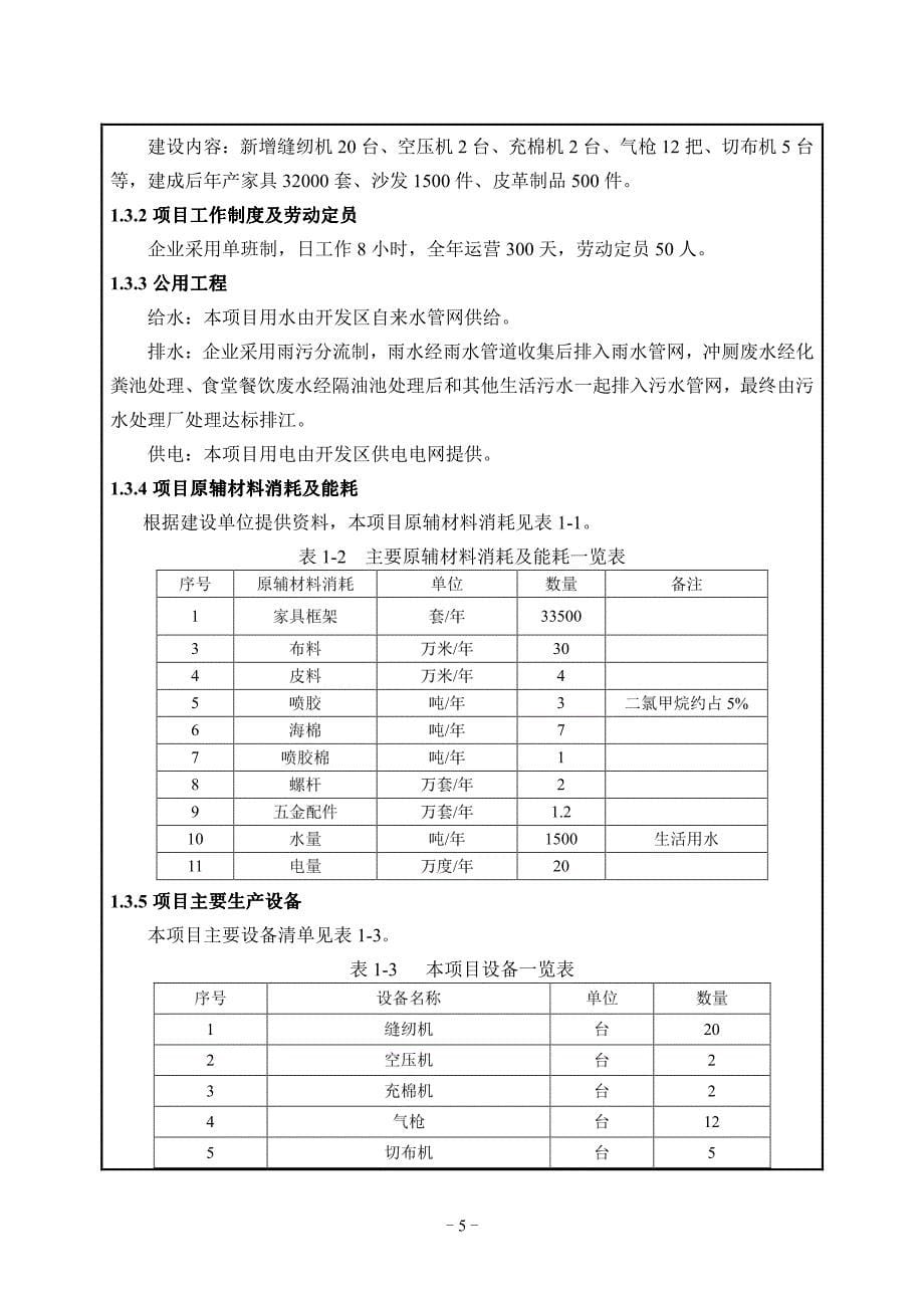 环境影响评价报告公示：浙江唐师傅家具家具套沙发件皮革制品件新建环境影响报告浙江环评报告_第5页