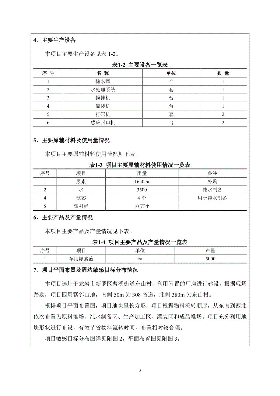 环境影响评价报告公示：诺睿诚车用尿素液生产项目环评报告_第4页