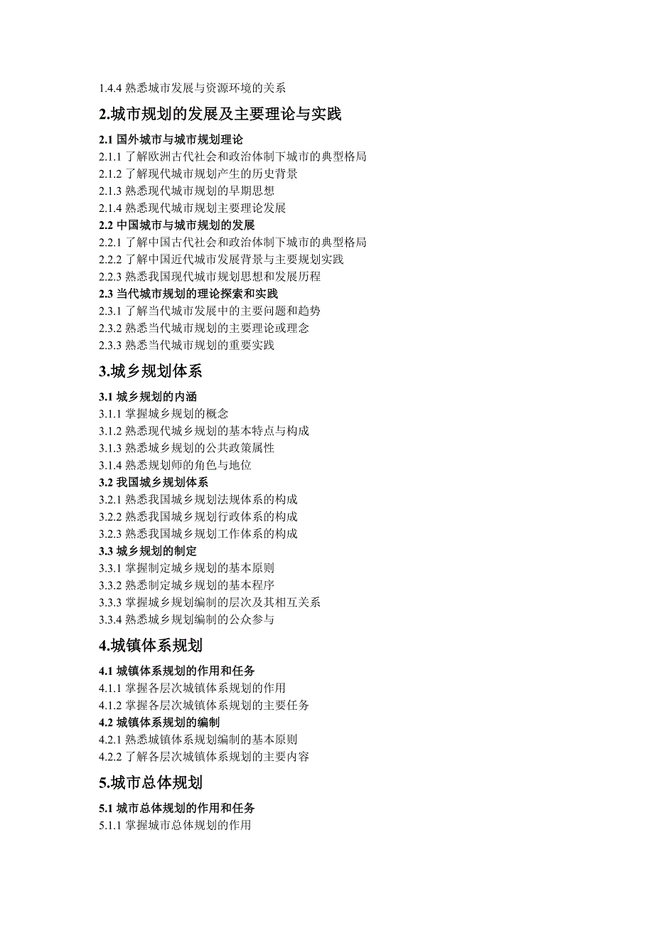 2012年注册城市规划师考试大纲_第4页