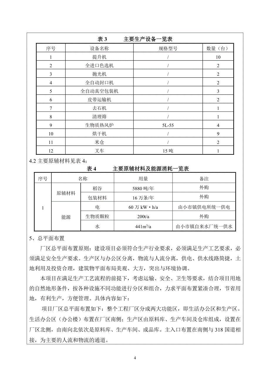 环境影响评价报告公示：怀宁县佳禾米业新建再制维生素大米生线环境影响报告表公示附环评报告_第4页