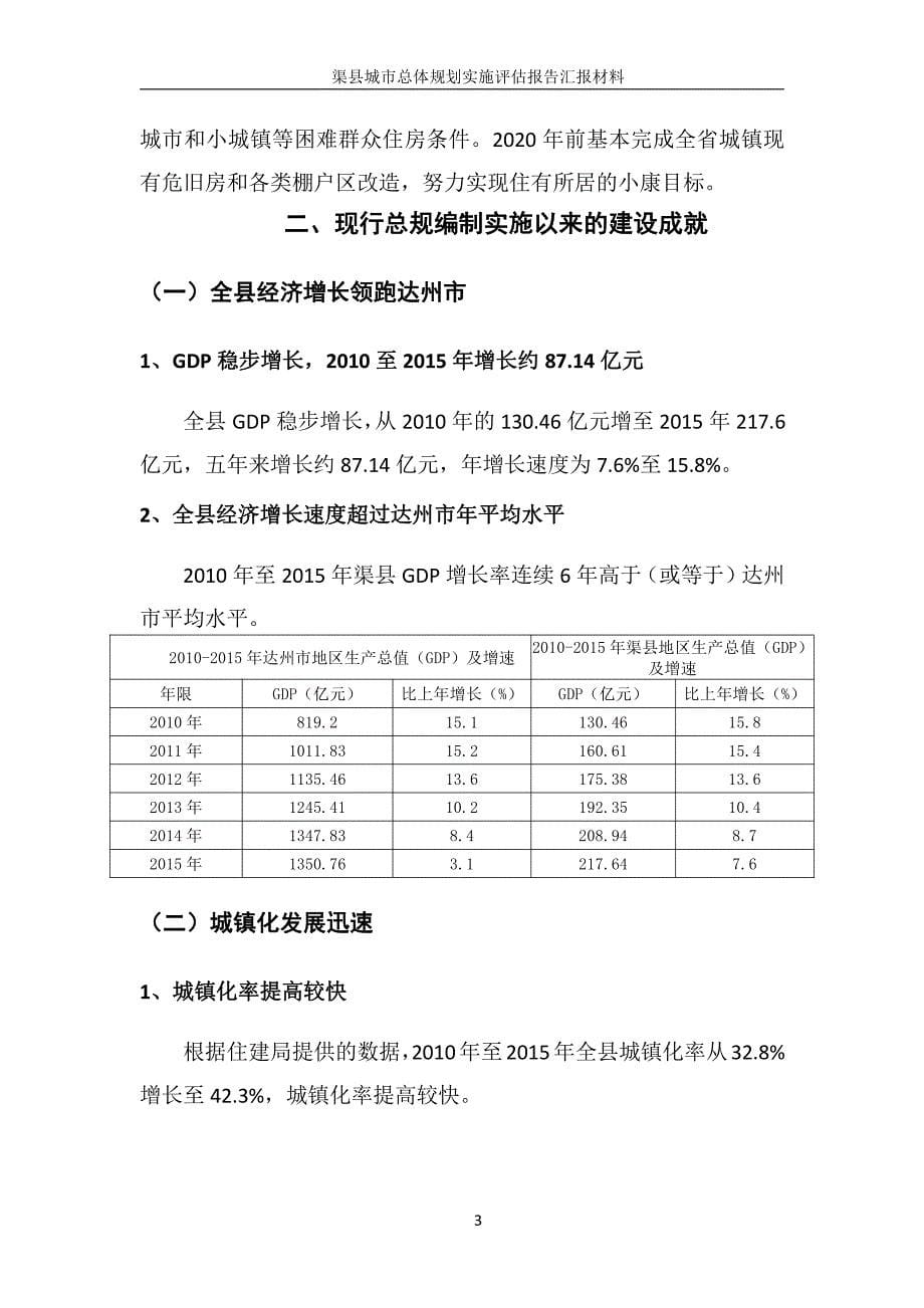 环境影响评价报告公示：渠县城市总体规划实施评估报告汇报材料环评报告_第5页