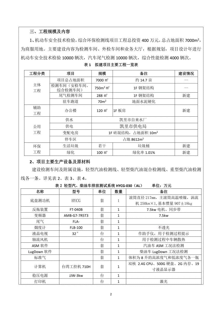 环境影响评价报告公示：黔东南贵龙机动车检测建设地点贵州省黔东南苗族侗族自治州凯环评报告_第5页