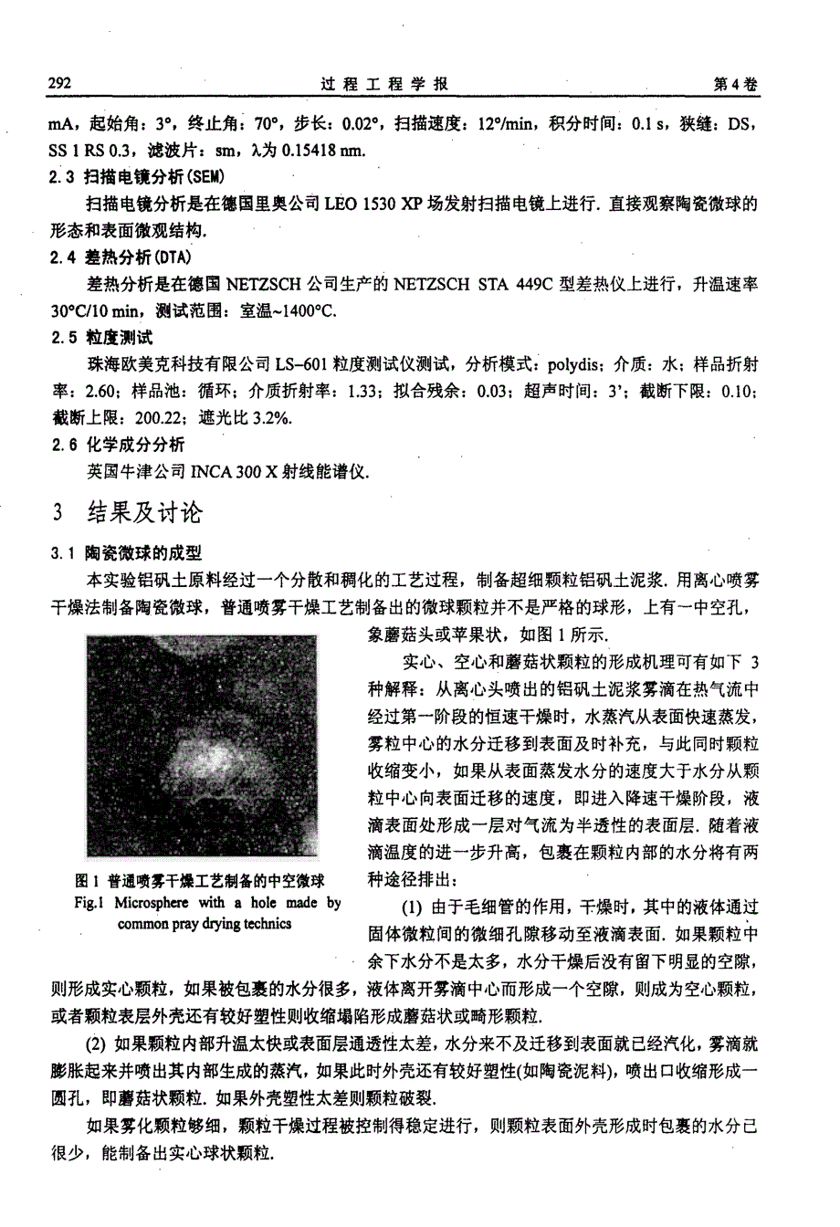 陶瓷微球的制备工艺及微球性能研究_第2页