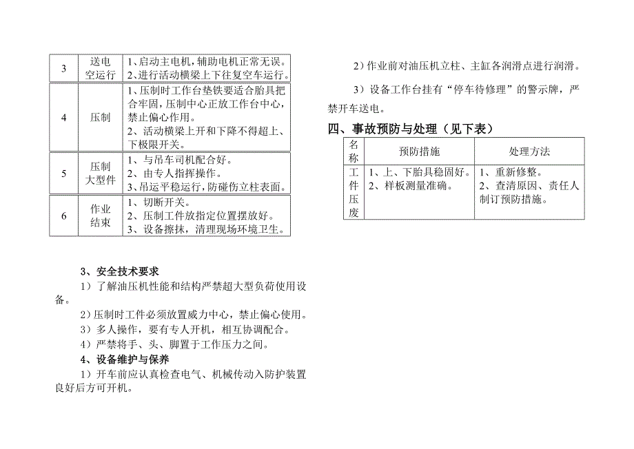 油压机工岗位作业规范_第2页