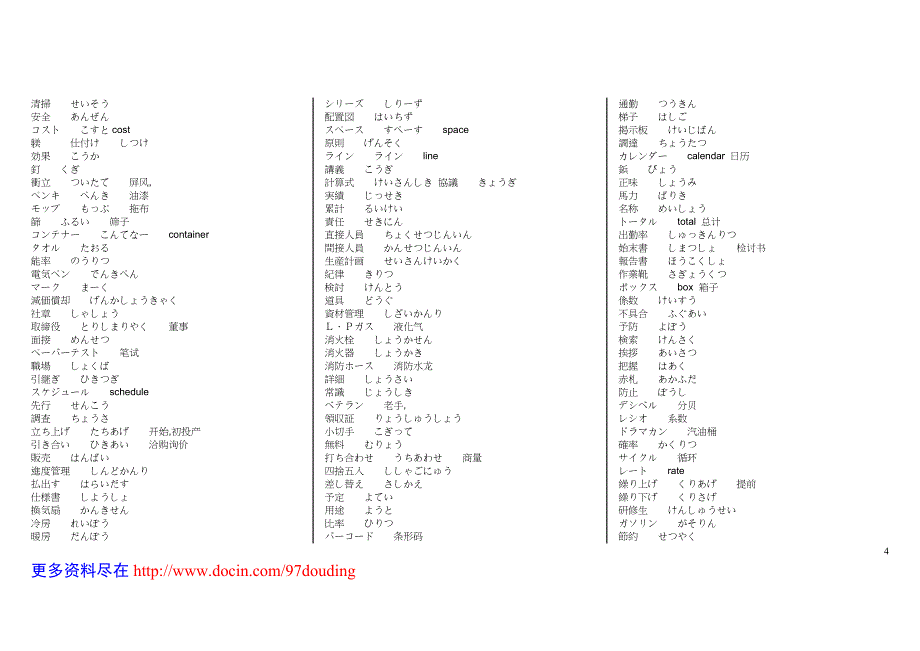 最新专业中日文对照大全_第4页