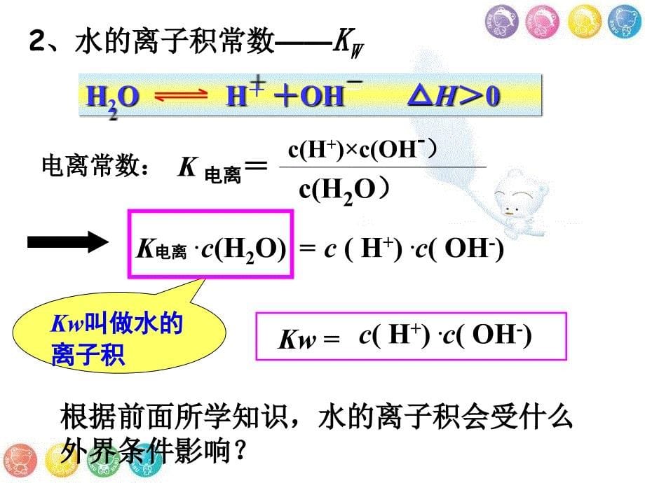 大学物理化学第三章第二节水的电离和溶液的酸碱性(1)_第5页