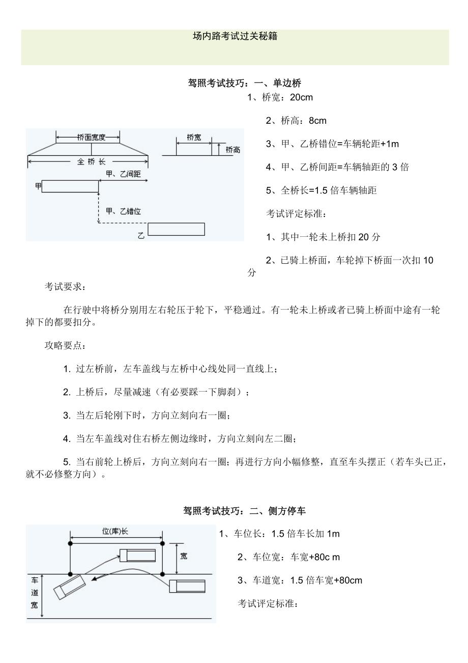 场内路考试过关秘籍_第1页