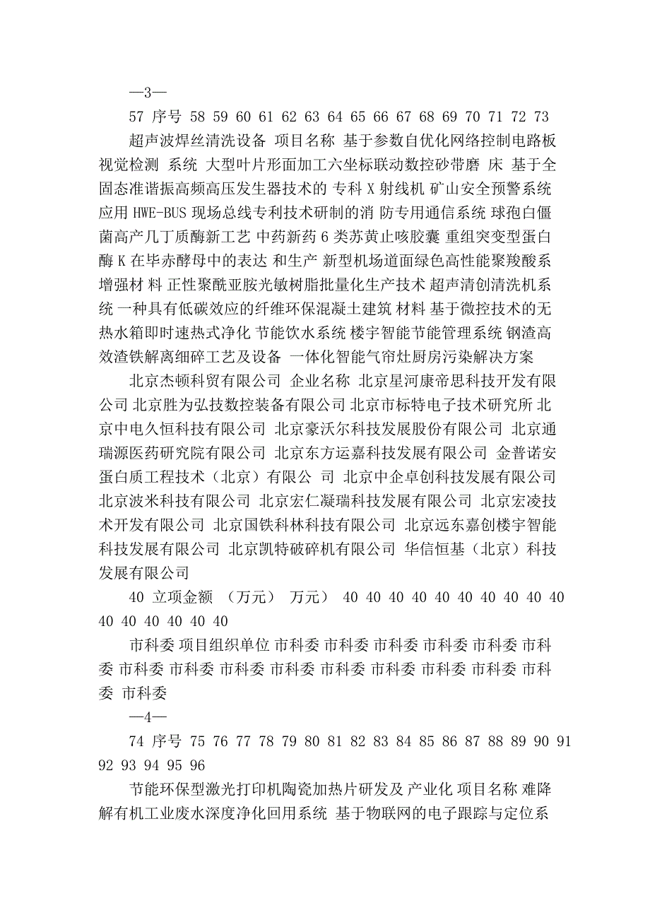 2011年度北京市科技型中小企业技术创新资金拟立项项目清单文库_第4页