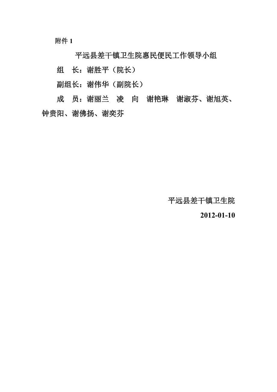 卫生院惠民便民工作总结_第5页