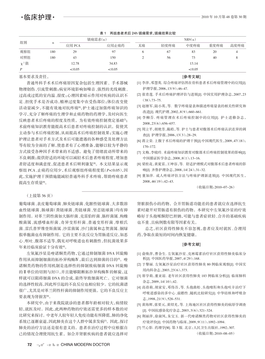 论文-普通外科手术术后疼痛护理干预临床_第2页