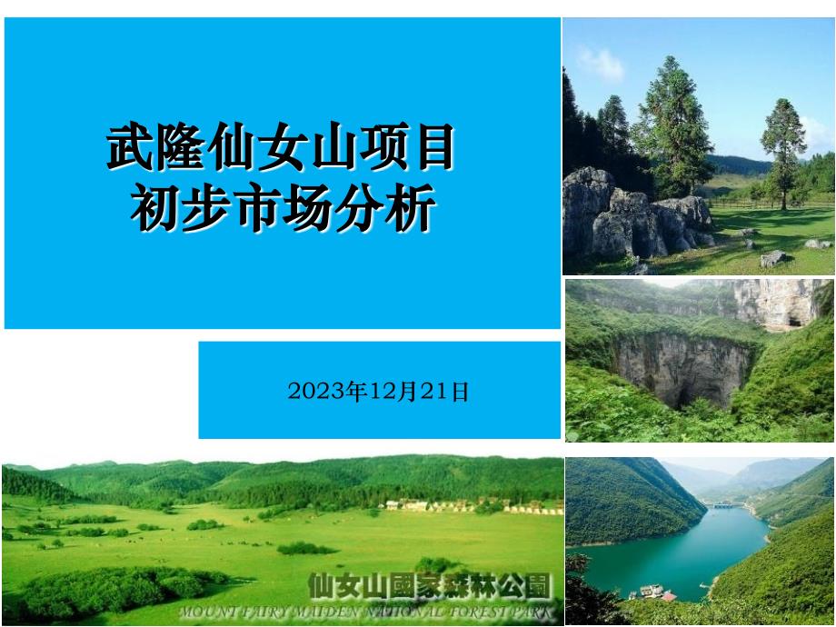 重庆武隆仙女山项目初步市场分析_第1页