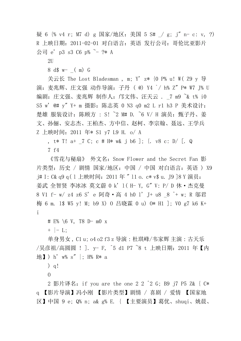 2010年至2012年上映电影信息_第4页